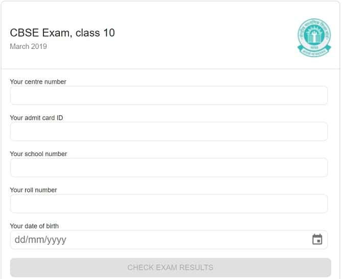 CBSE 10th Result On Google Search