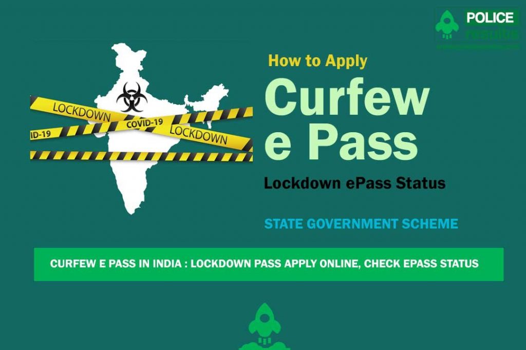COVID 19 E Pass Online Form (State Wise) Application