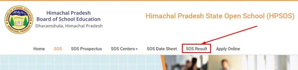 HP Board SOS Result Link