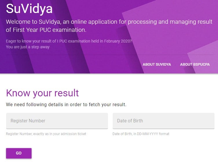 Karnataka 1st PUC Results