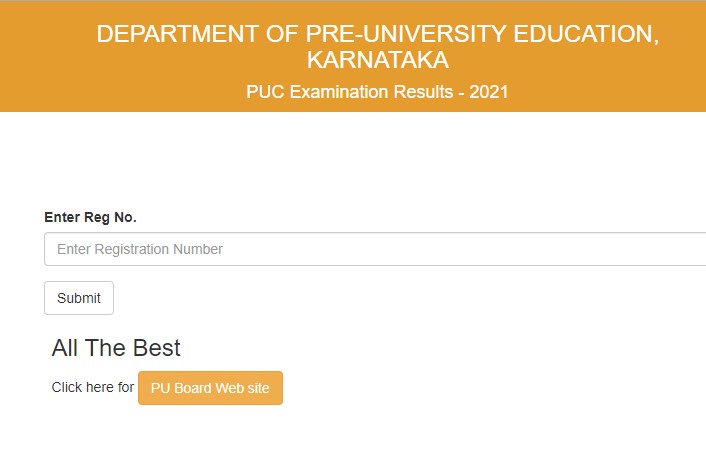 Karnataka 2nd PUC Result 2021
