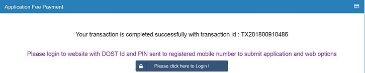 TS DOST Payment ID