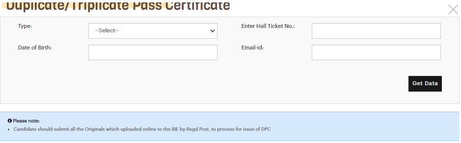 BIEAP Get Duplicate Triplicate Marks Memo 2019, 2018, 2017