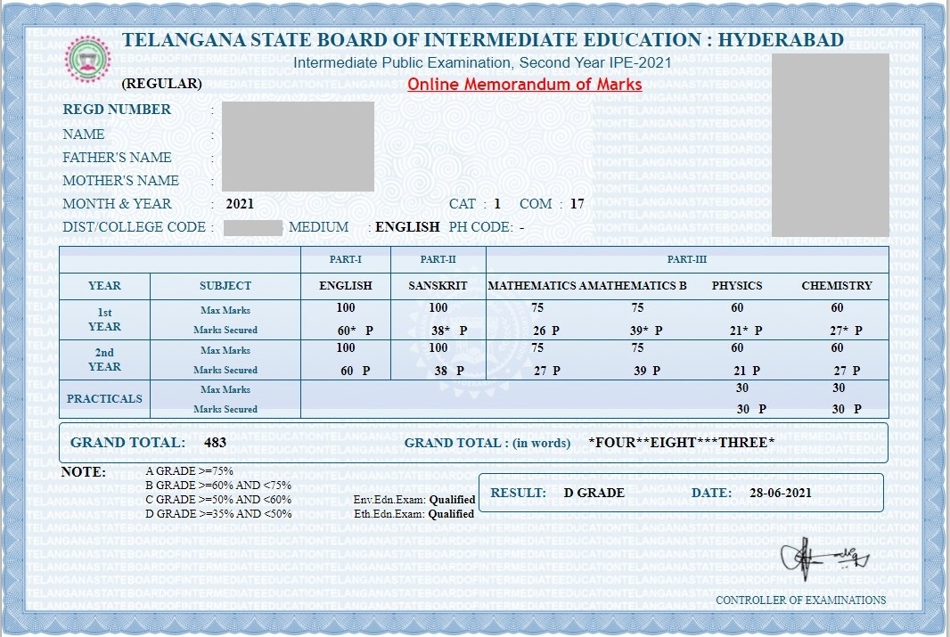 Ts Inter 1st Year Time Table 2022 Tsbie Cgg Gov In Ipe 1st Year Exam
