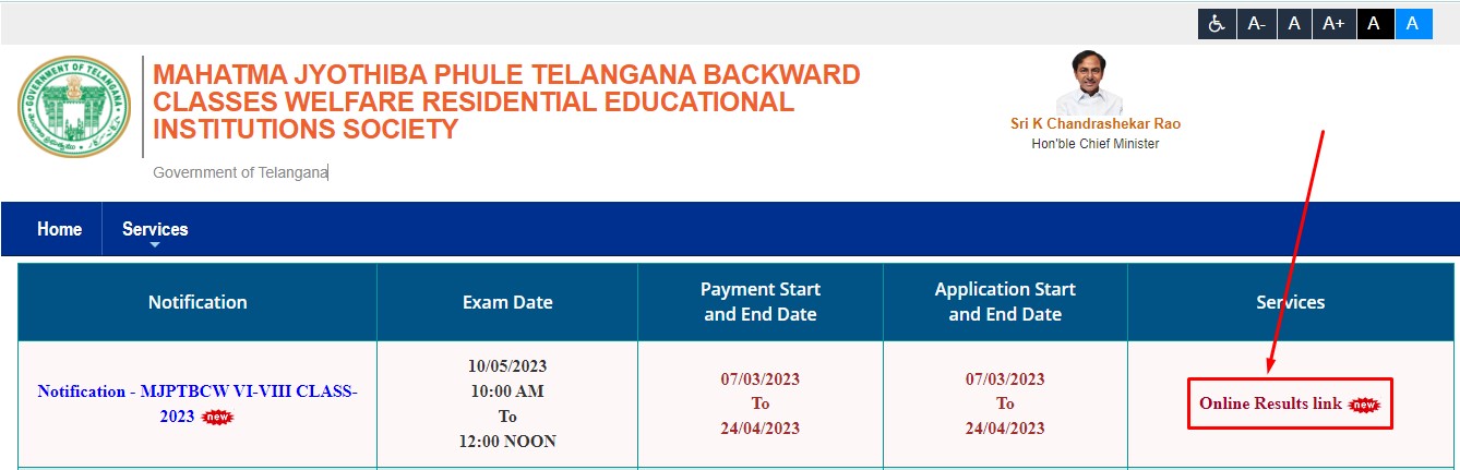 TSMJBC 6th - 8th Class Entrance Result