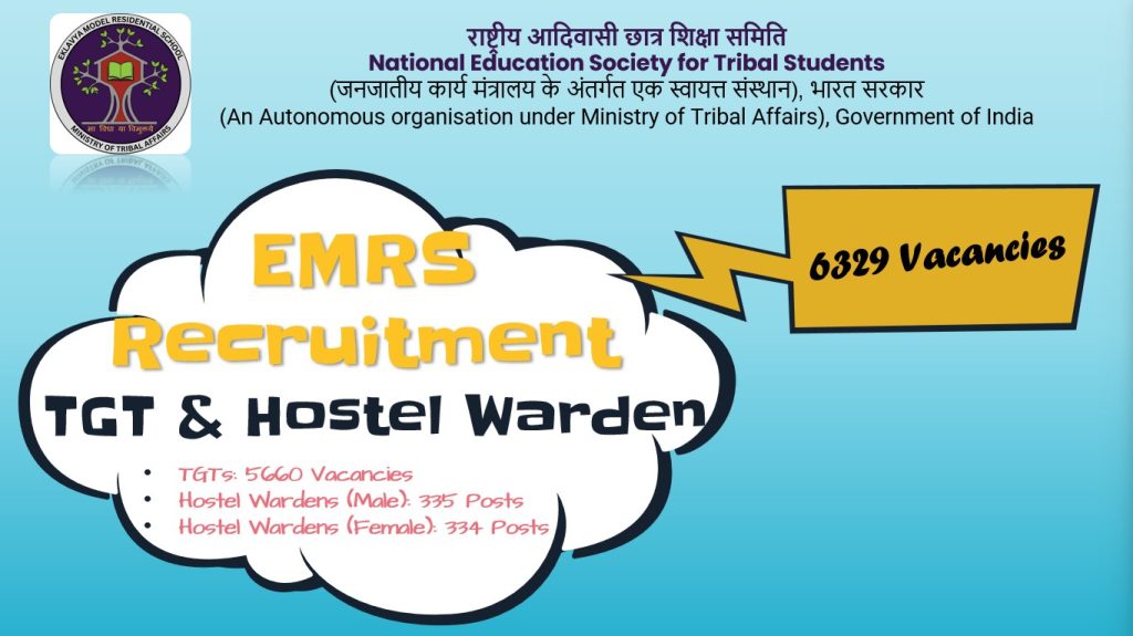 EMRS TGT & Hostel Warden Recruitment 2023