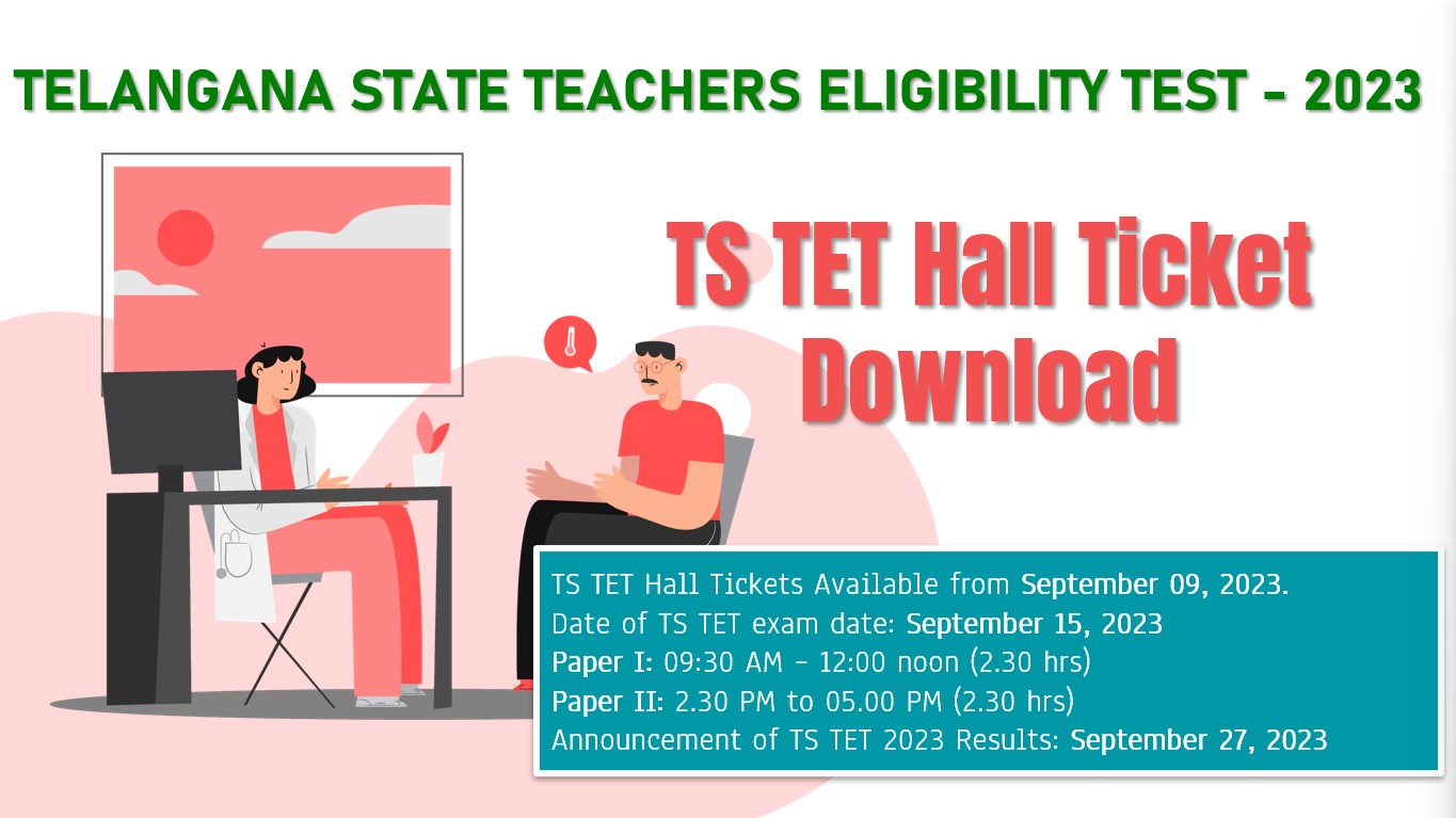 TS TET 2023 Hall Ticket Download Exam Date, Paper Timings